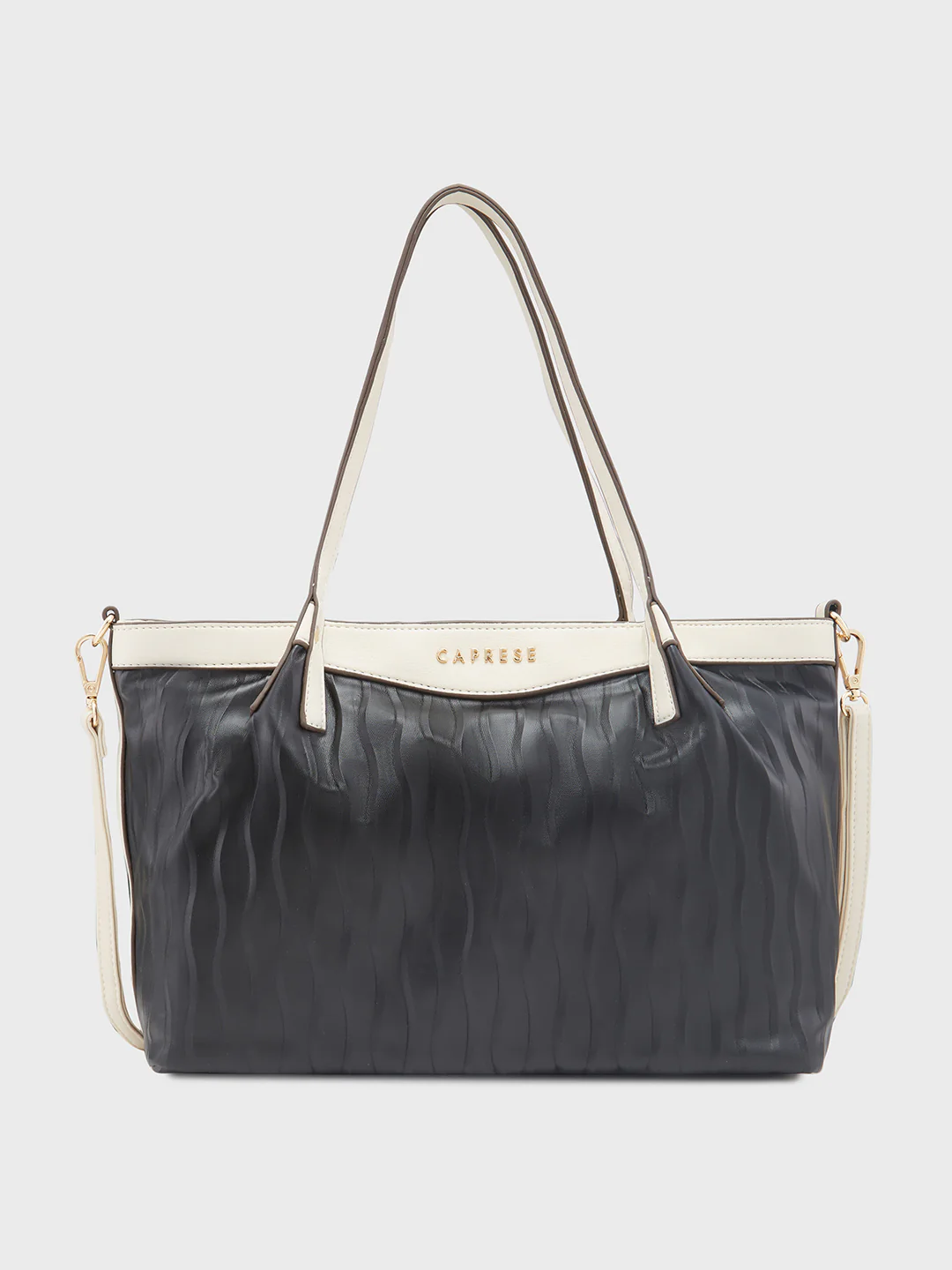 Caprese Shyla Large Black Satchel Bag - Image 3