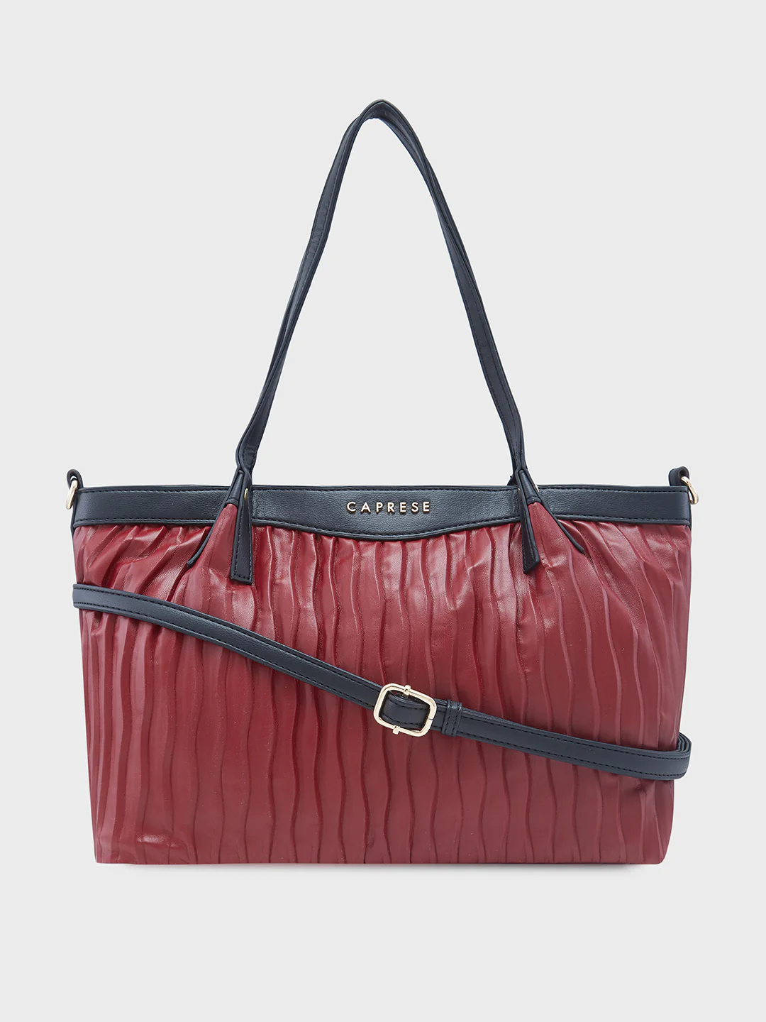 Caprese Shyla Large Burgundy Satchel Bag - Image 10
