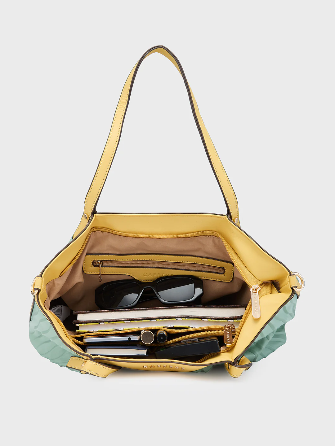 Caprese Shyla Large Mint Satchel Bag - Image 9