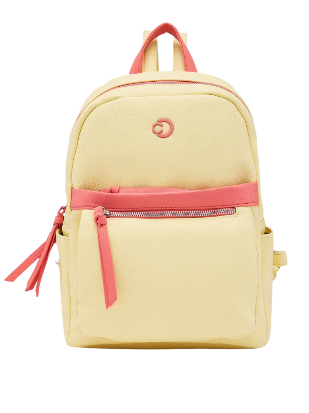 Caprese Sia Medium Light Yellow Fashion Backpack