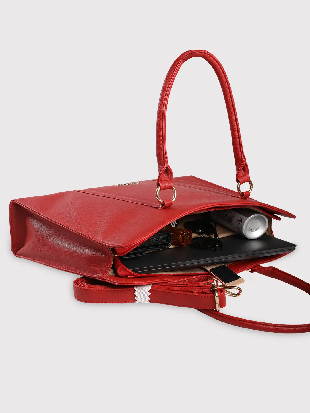 Caprese Sienna Large Maroon Laptop Bag - Image 9
