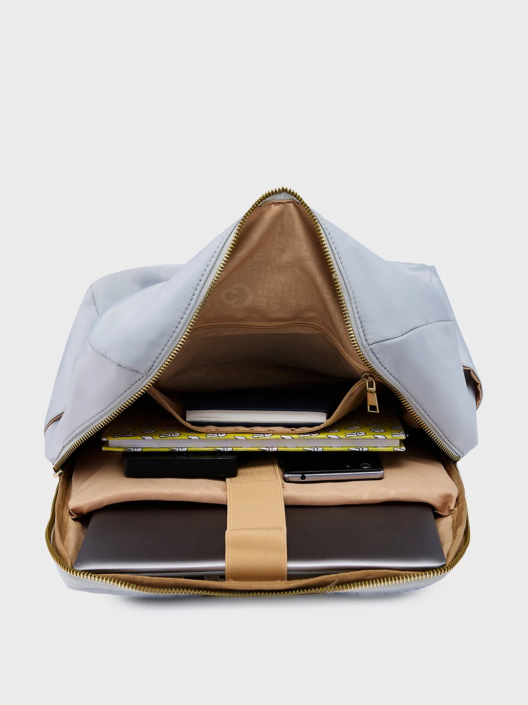 Caprese Sierra Large Grey Backpack - Image 9