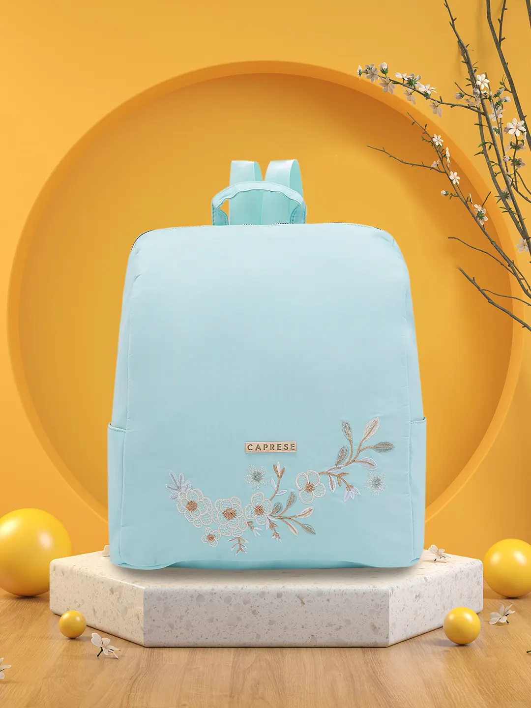 Caprese Sierra Large Light Blue Backpack