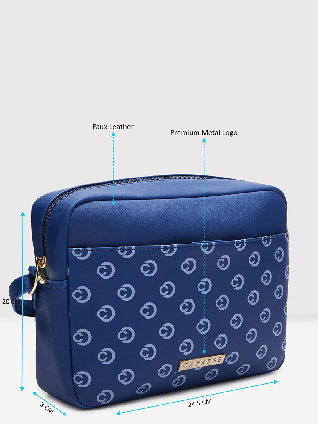 Caprese Siesta Small Navy Sling Bag - Image 6