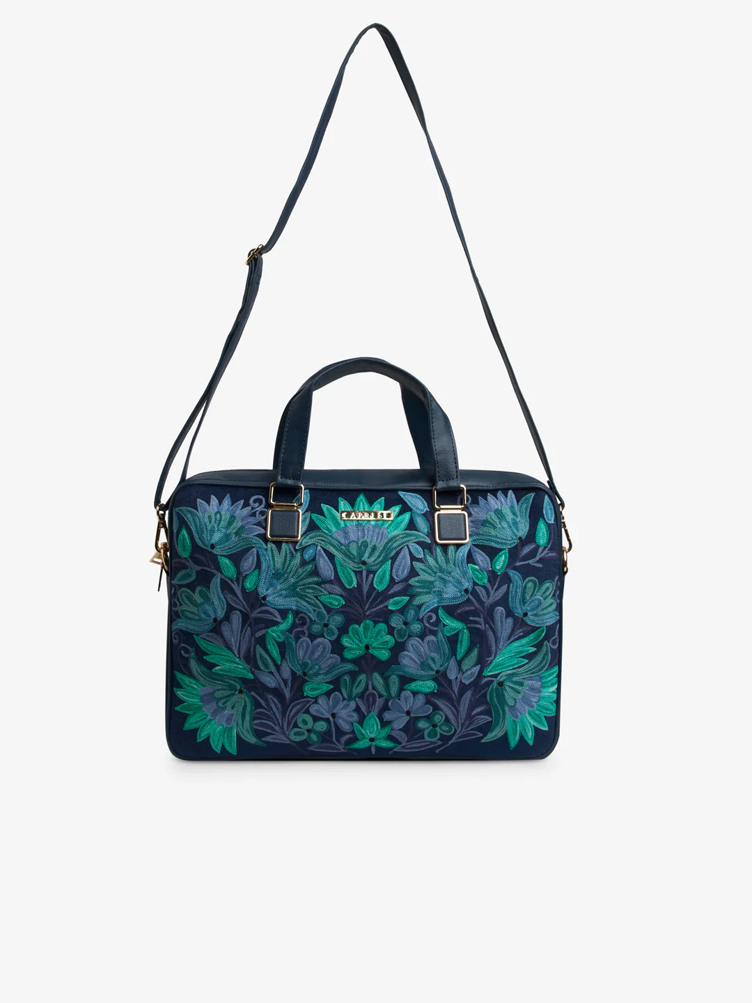 Caprese Siji Tresna Large Blue Laptop Bag - Image 10