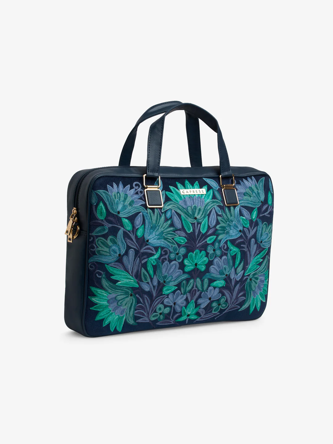 Caprese Siji Tresna Large Blue Laptop Bag - Image 3
