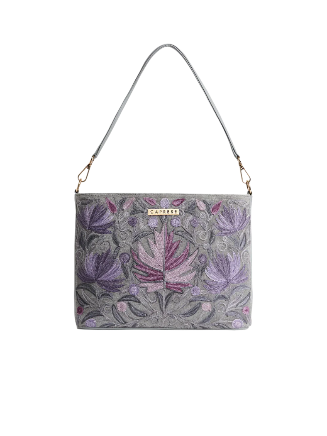 Caprese Siji Tresna Large Grey Crossbody Bag - Image 2