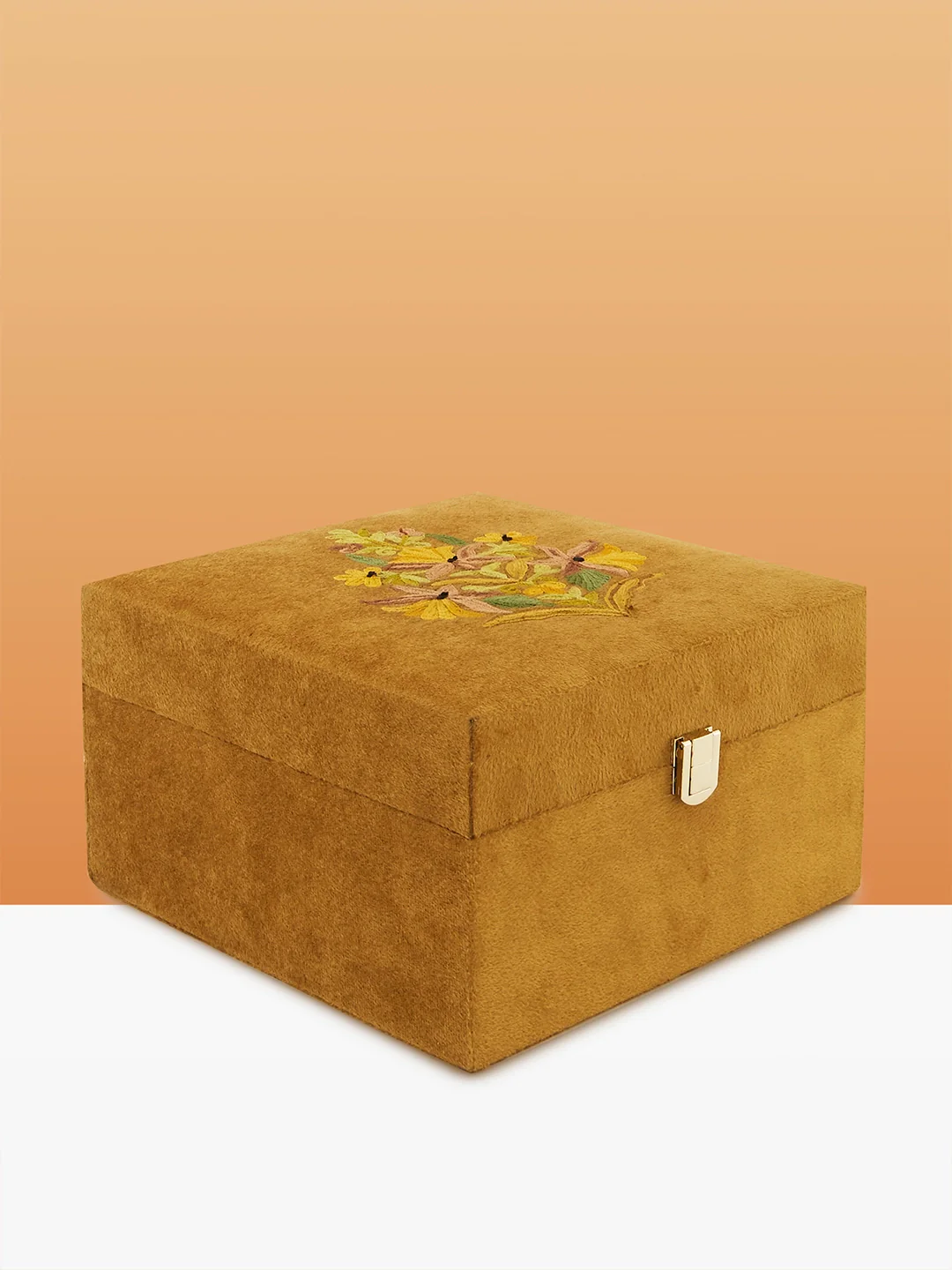 Caprese Siji Tresna Medium Brown Vanity Box - Image 4