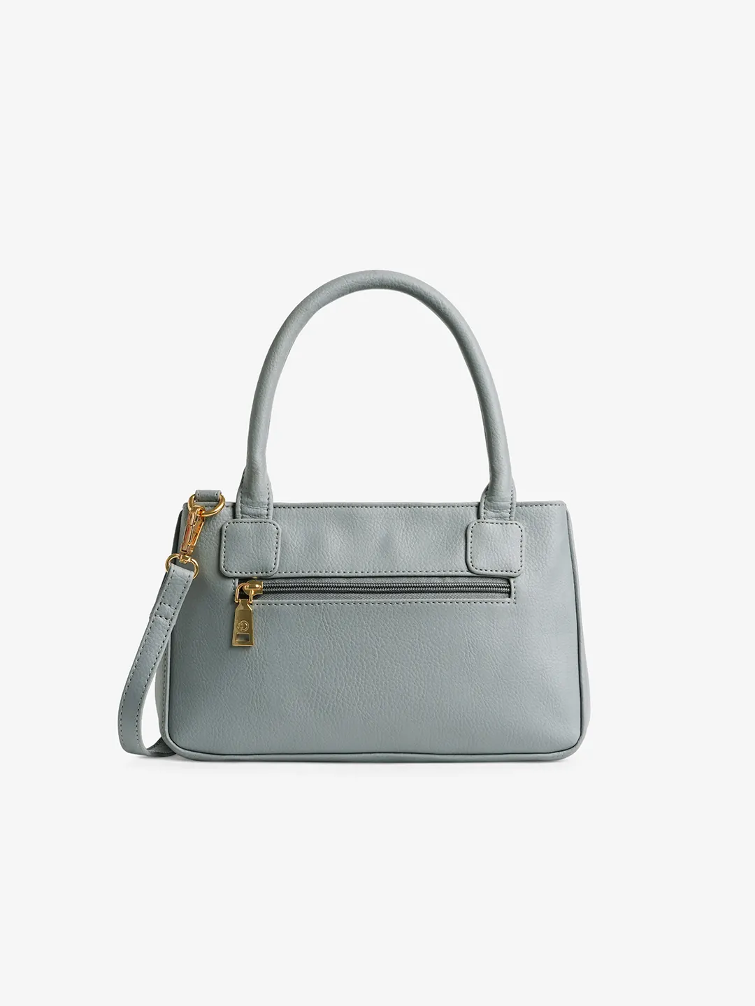 Caprese Siji Tresna Medium Grey Satchel Bag - Image 4
