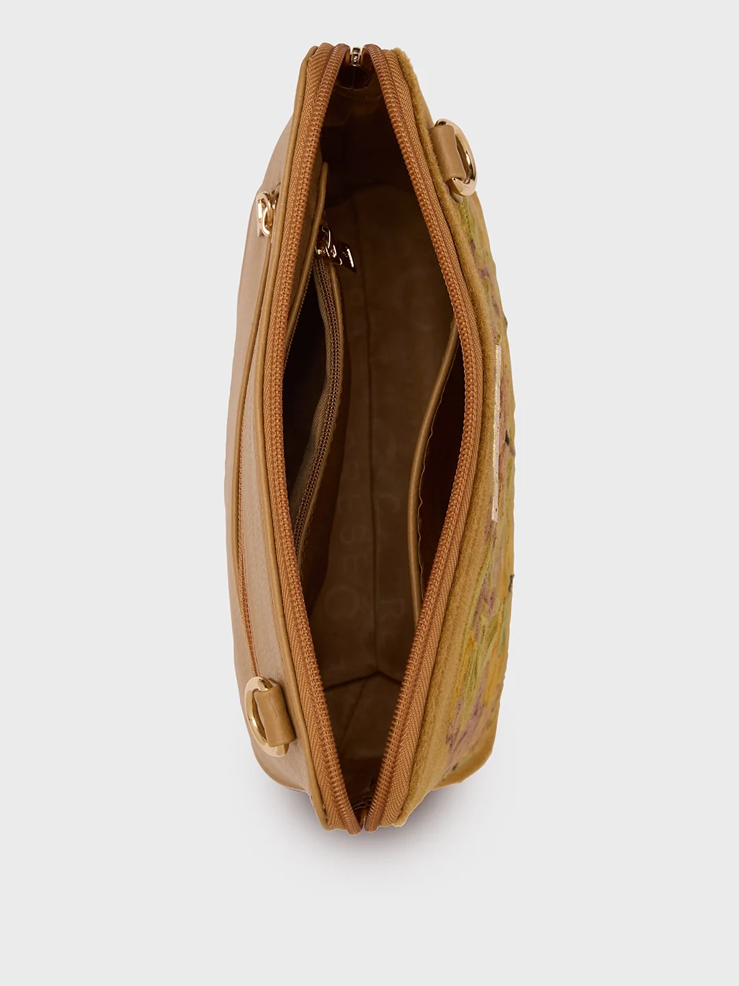 Caprese Siji Tresna Small Brown Crossbody Bag - Image 8