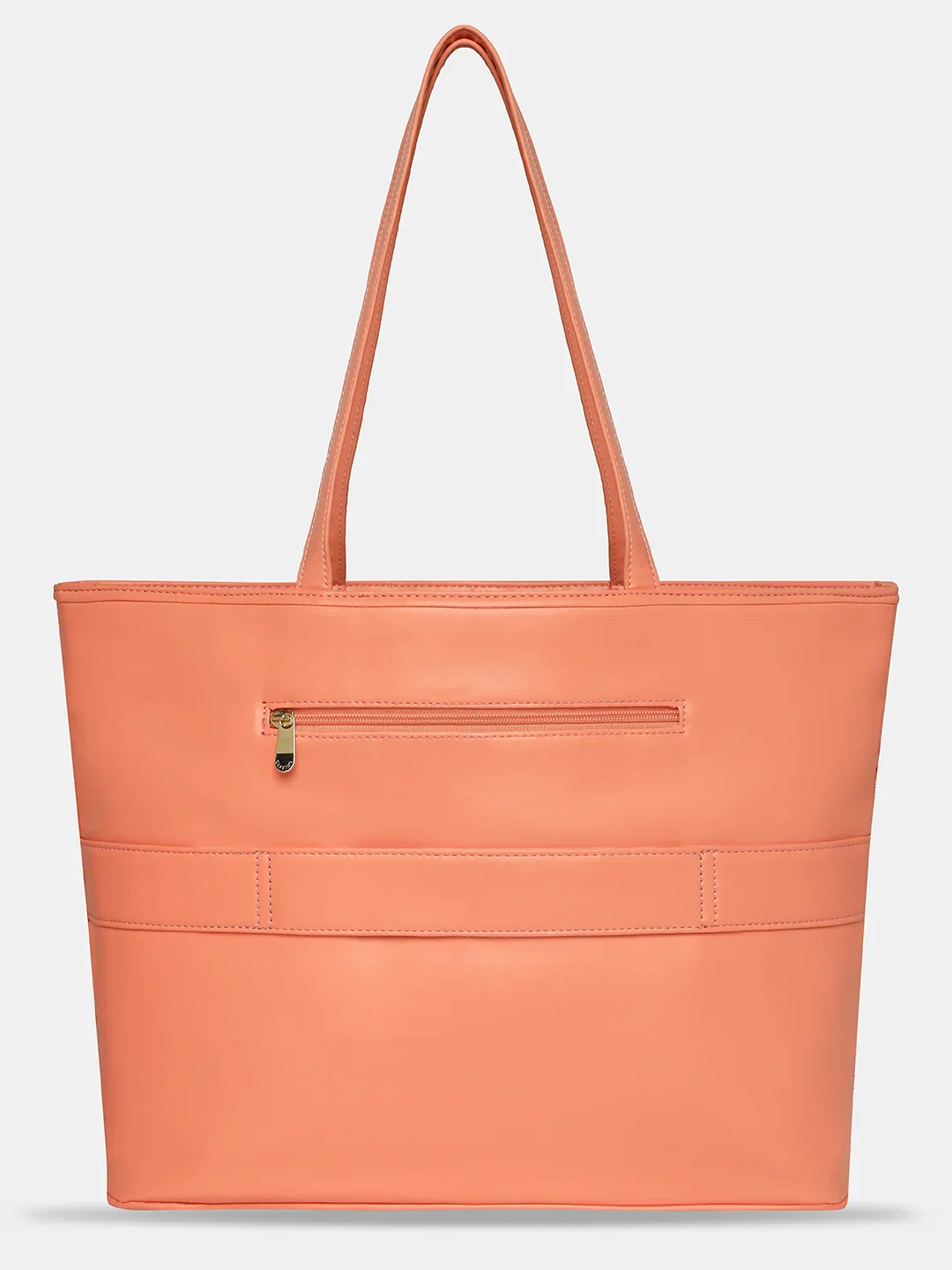 Caprese Snow Printed Large Coral Laptop Tote - Image 7