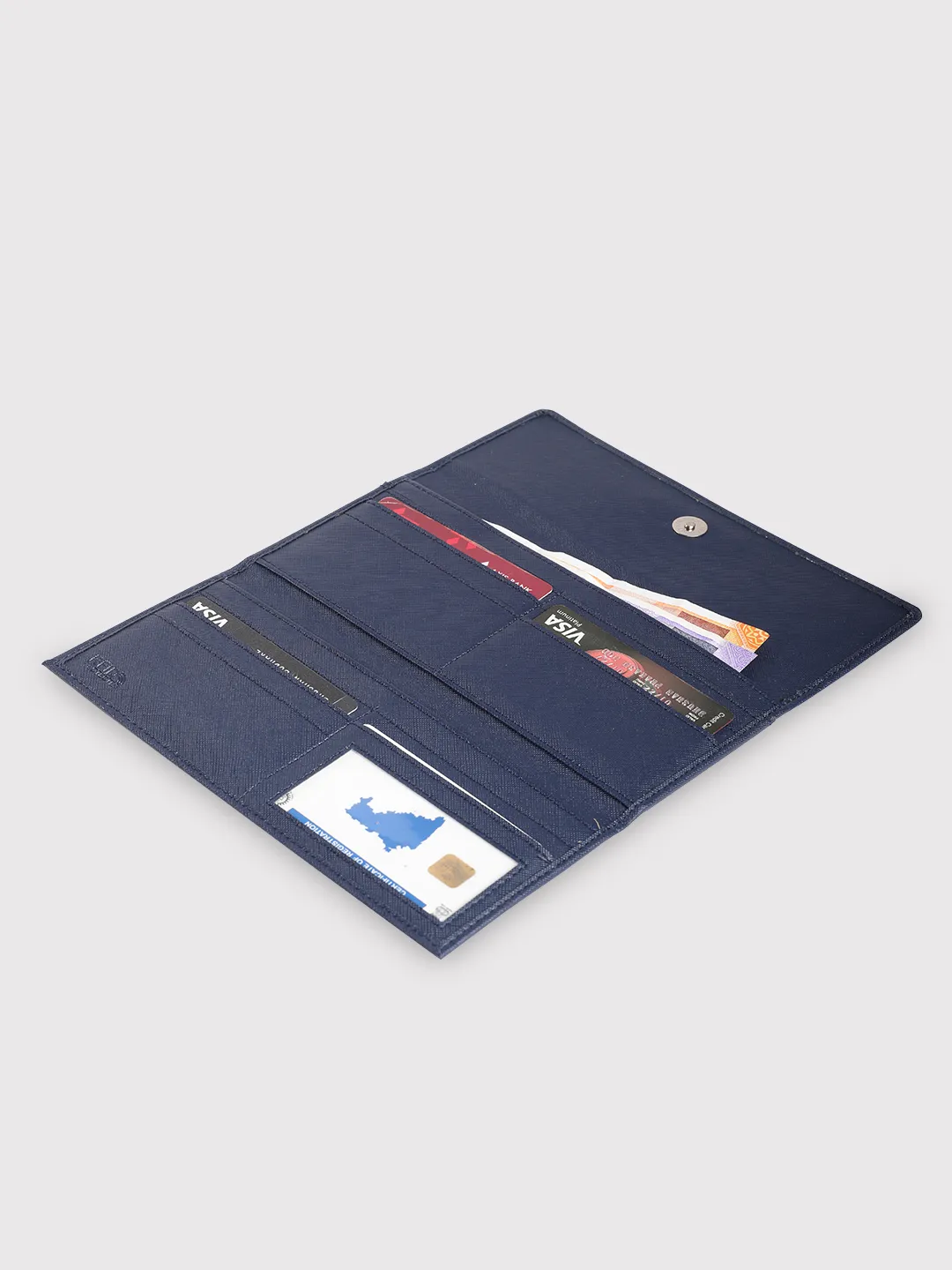 Caprese Sophia Medium Navy Flap Wallet - Image 9
