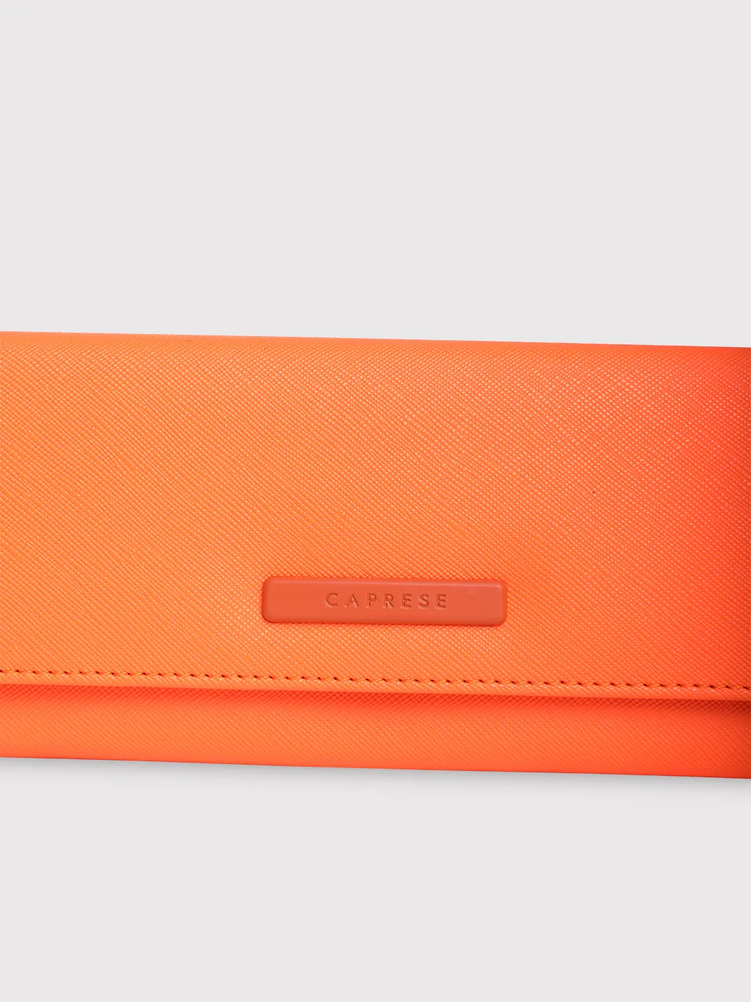Caprese Sophia Medium Orange Flap Wallet - Image 10