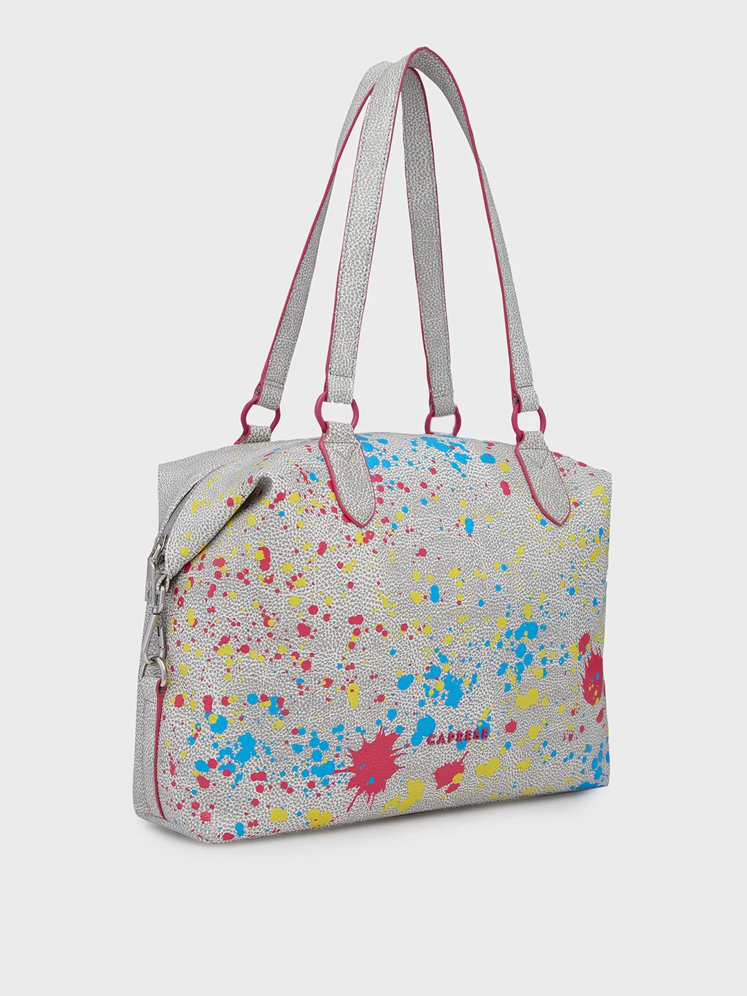 Caprese Splash Large Beige Tote - Image 5