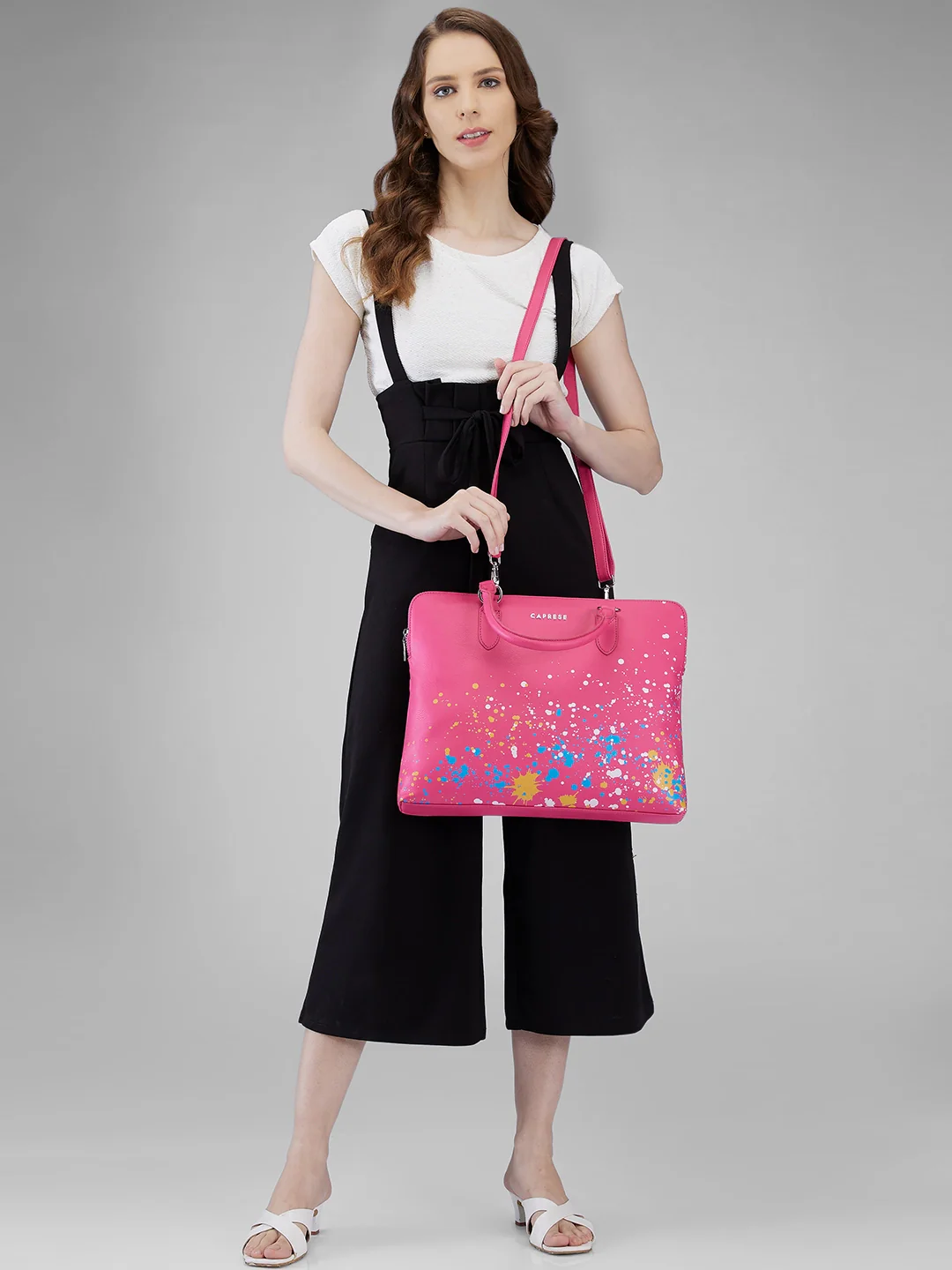 Caprese Splash Large Fuchsia Laptop - Image 11