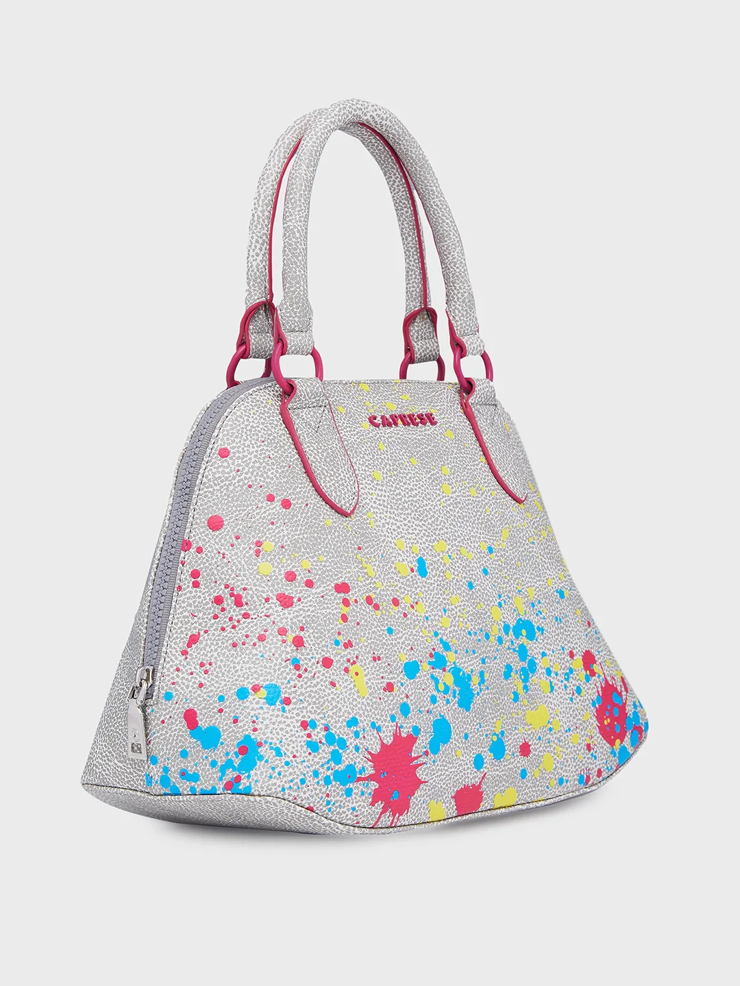 Caprese Splash Small Beige Satchel - Image 3
