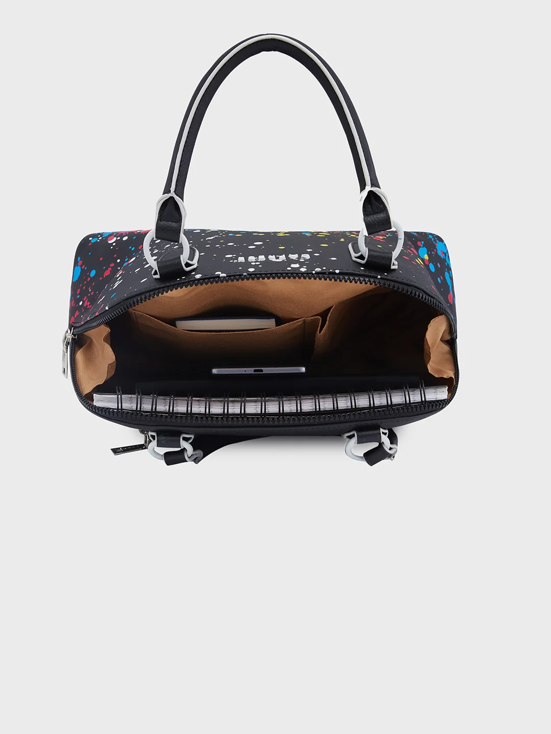 Caprese Splash Small Black Satchel - Image 10