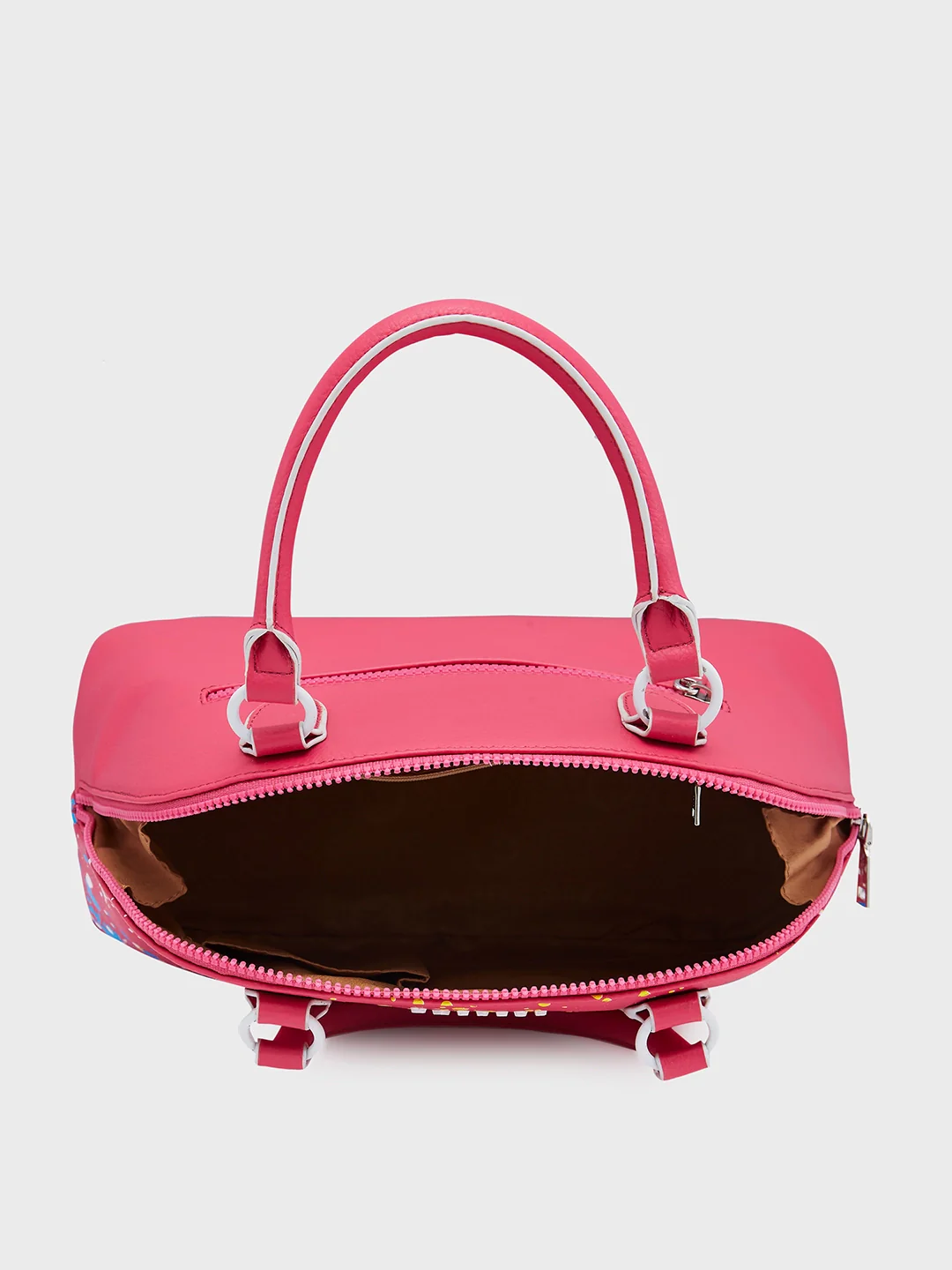 Caprese Splash Small Fuchsia Satchel - Image 10