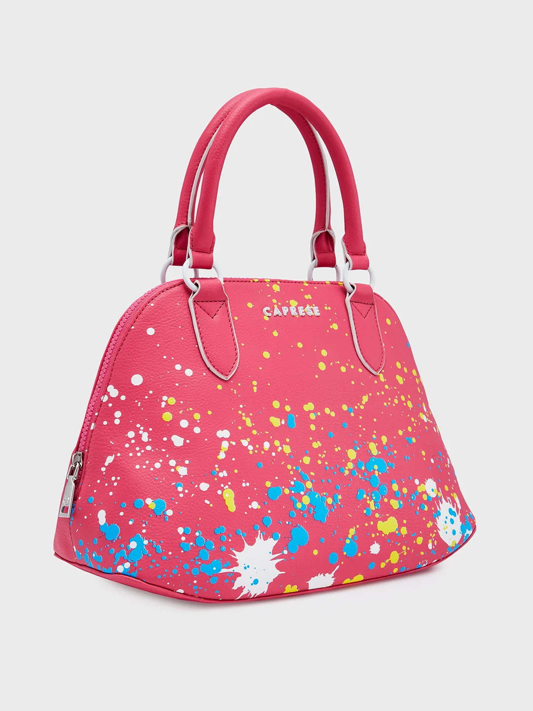Caprese Splash Small Fuchsia Satchel - Image 5