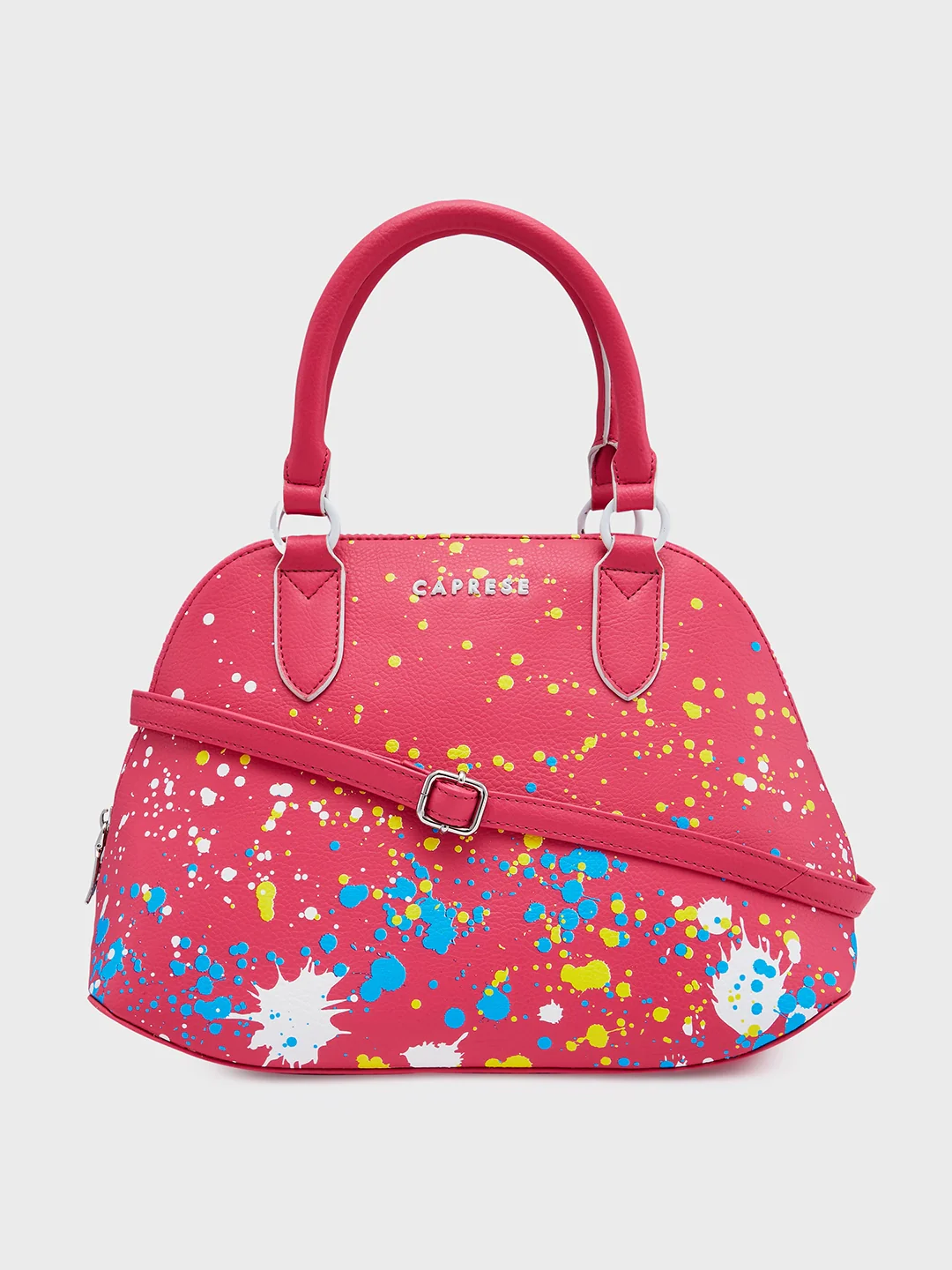 Caprese Splash Small Fuchsia Satchel - Image 8