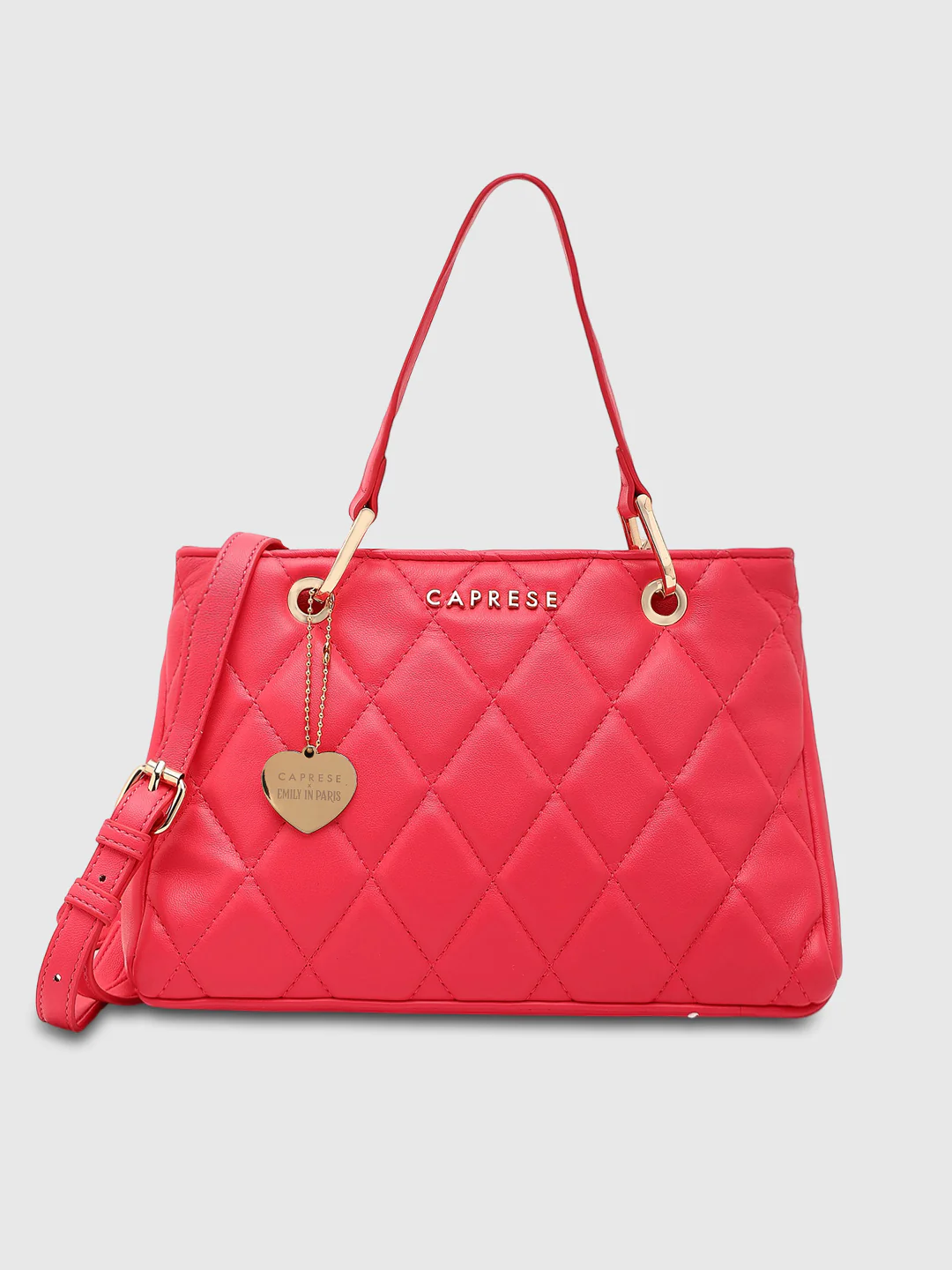 Caprese Stacey Small Fuchsia Satchel Bag - Image 3