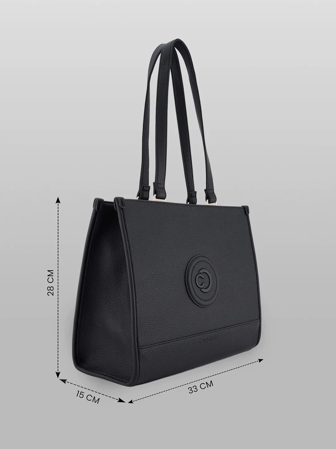 Caprese Suite Large Black Tote Bag - Image 5
