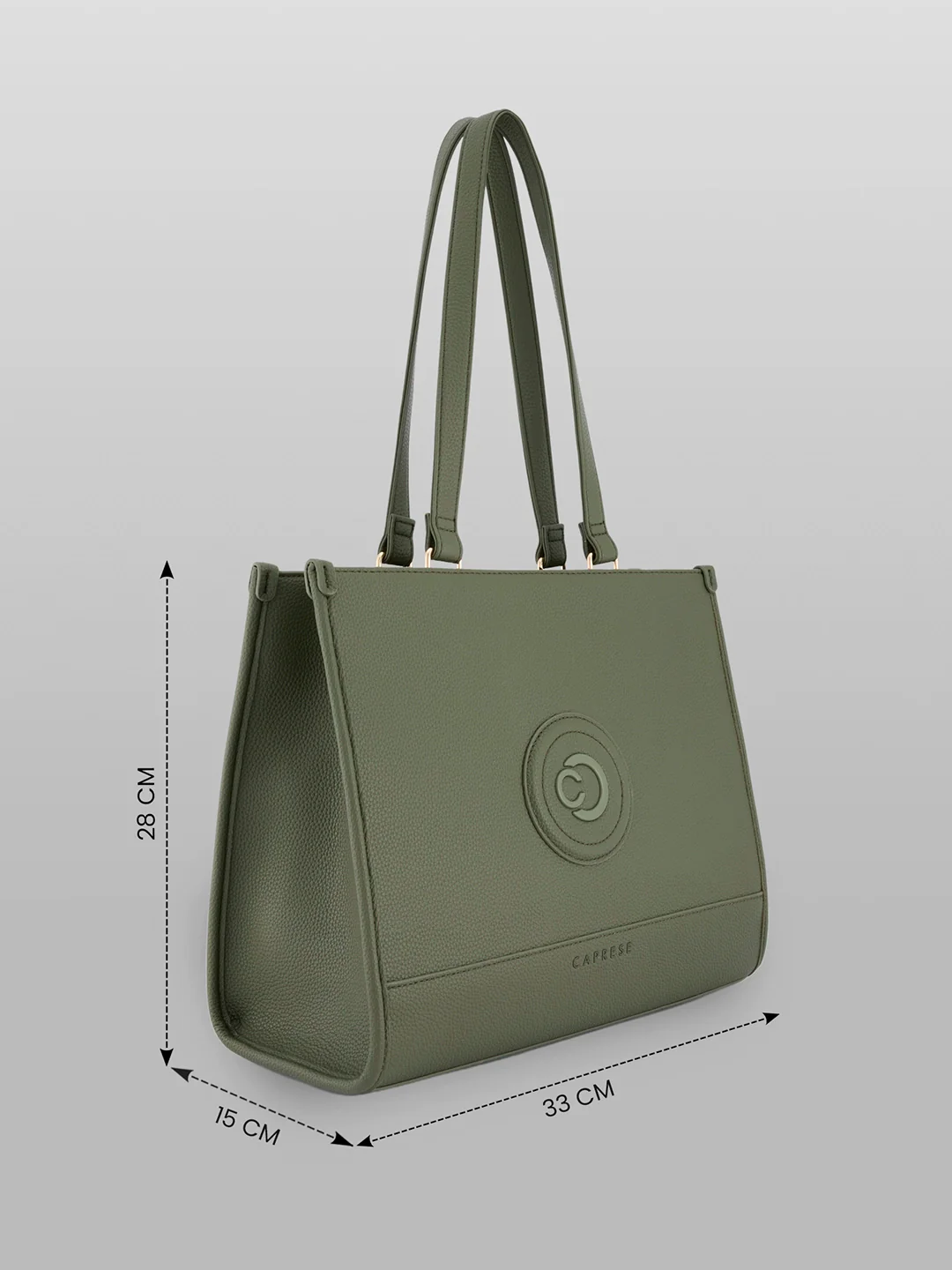 Caprese Suite Large Olive Tote Bag - Image 5