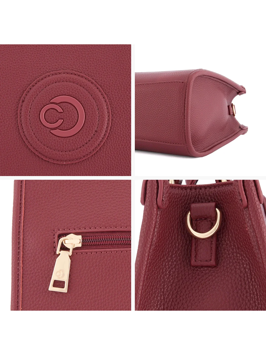 Caprese Suite Medium Bordeaux Tote Bag - Image 7
