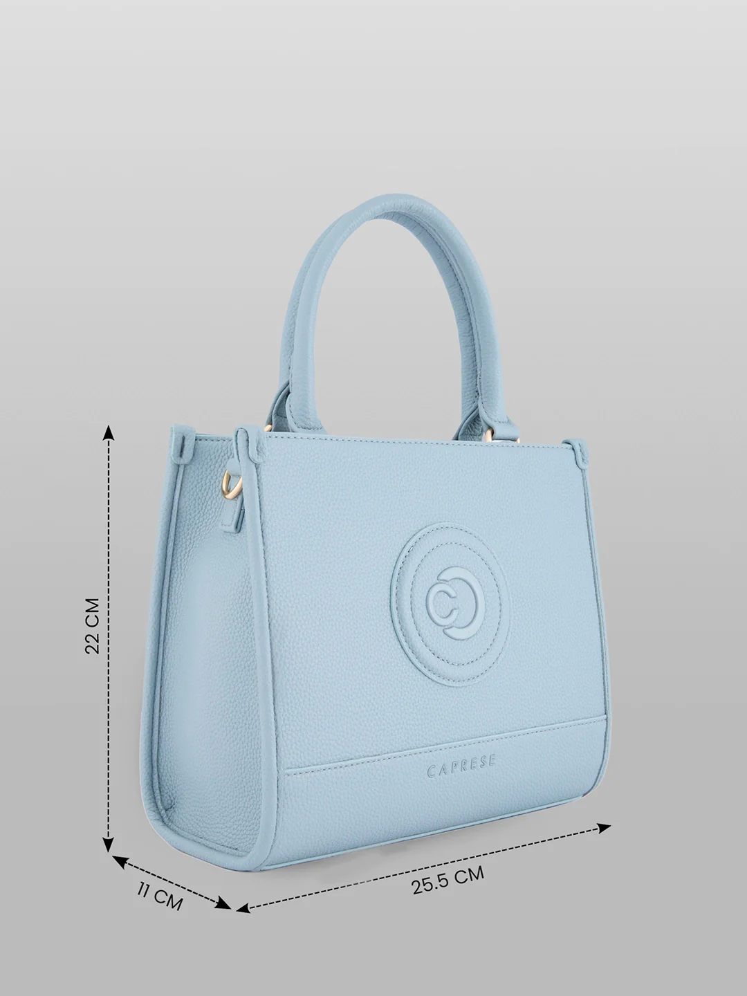 Caprese Suite Medium Powder Blue Tote Bag - Image 5