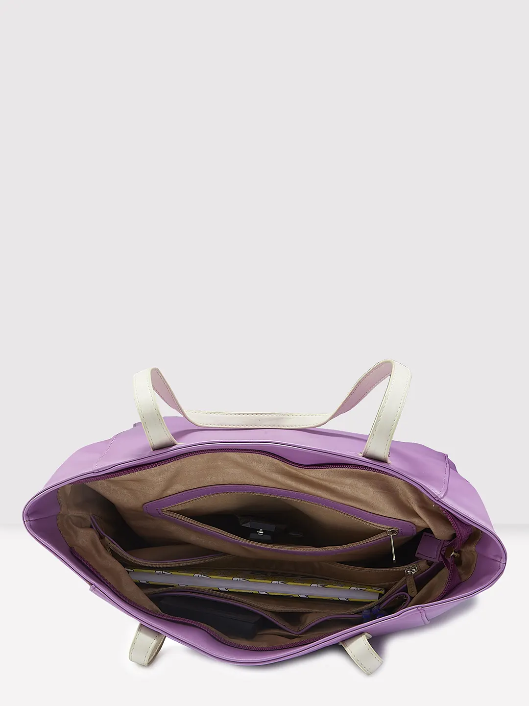 Caprese Sunshine Medium Mauve Tote Bag - Image 8
