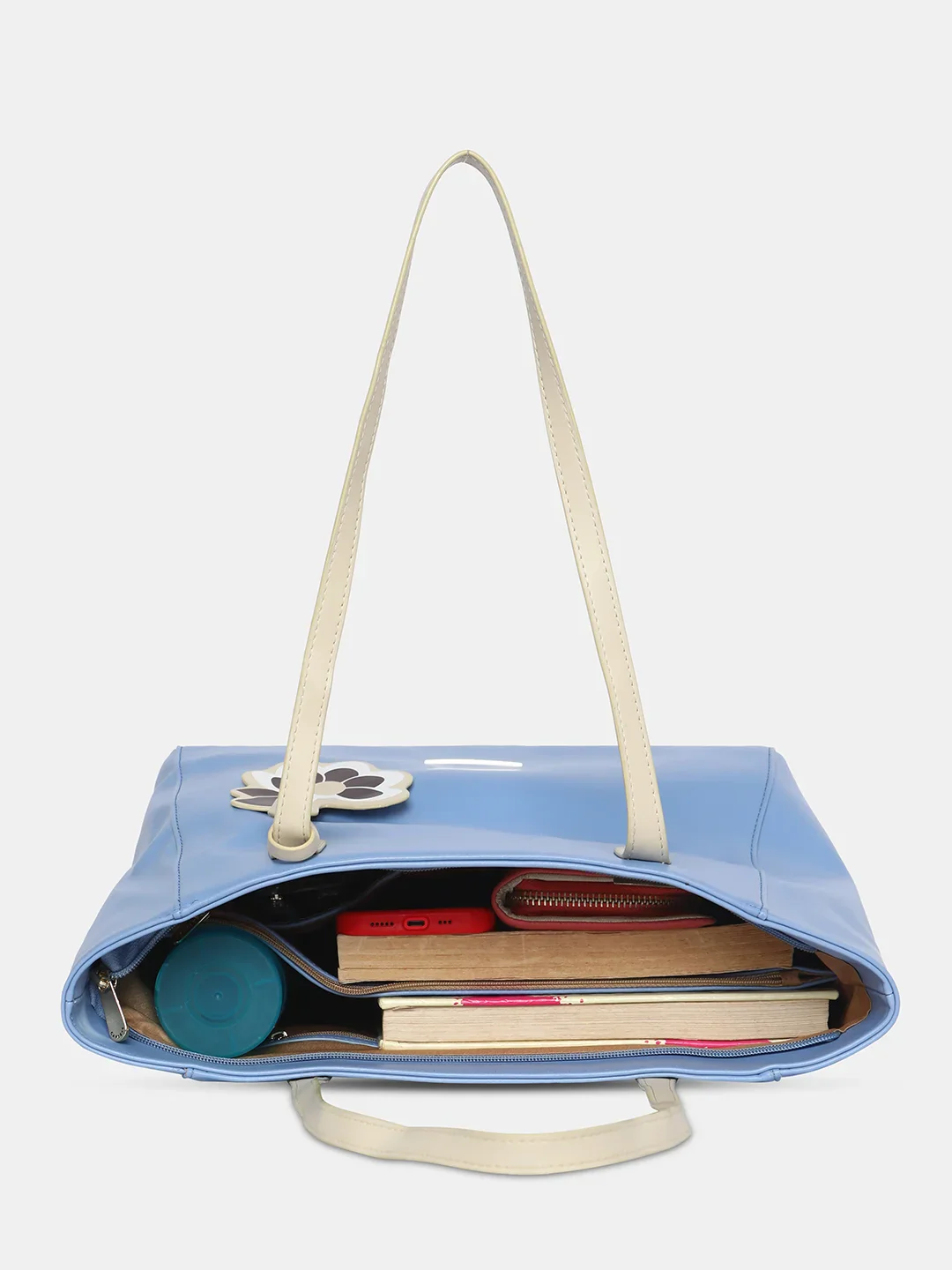 Caprese Sunshine Medium Powder Blue Tote Bag - Image 9