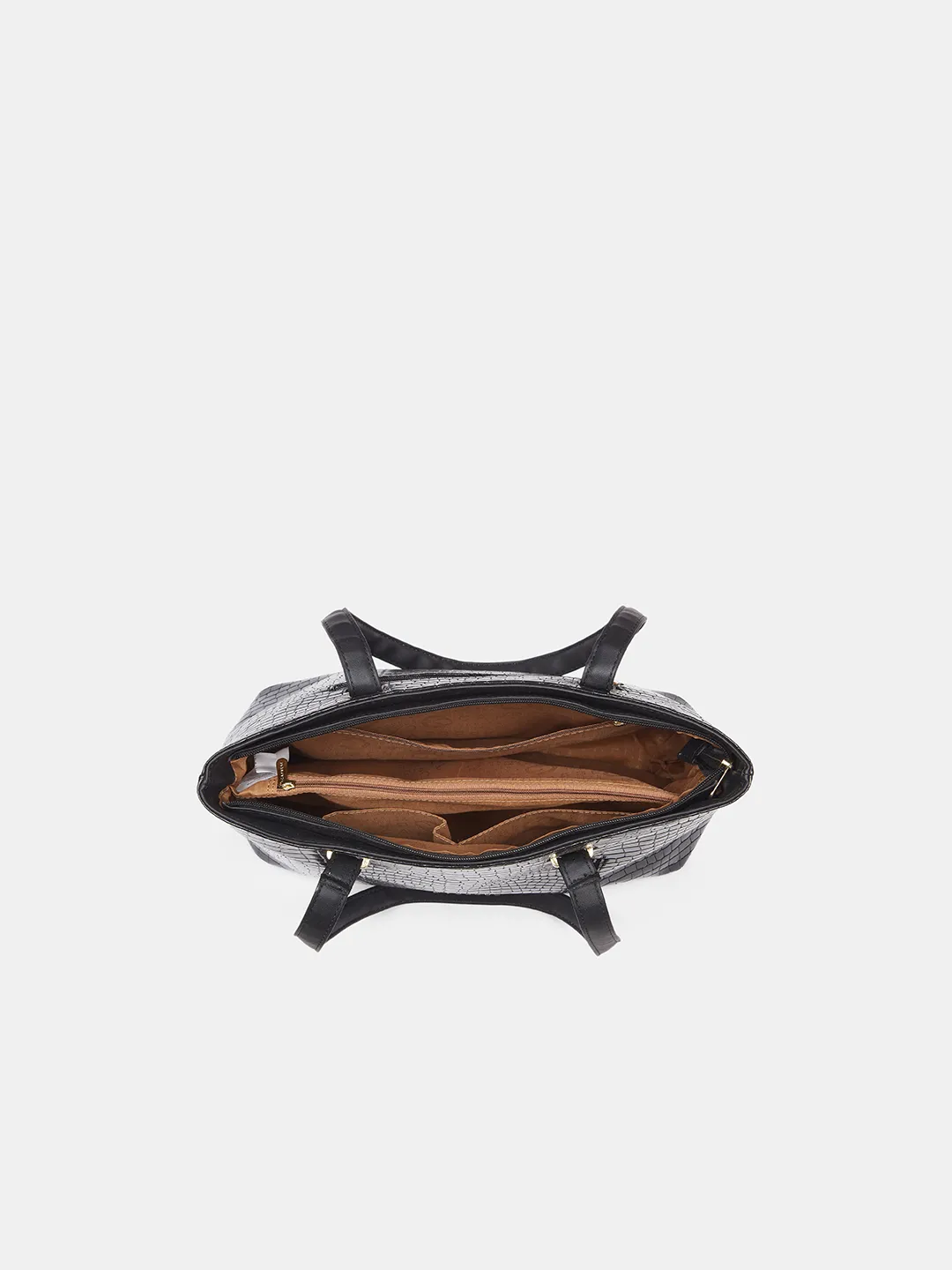 Caprese Suzie Medium Black Tote Bag - Image 6