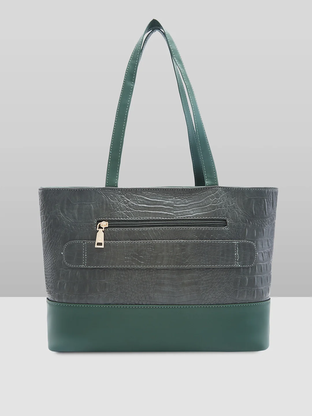 Caprese Syra Large Sage Green Laptop Tote Bag - Image 3