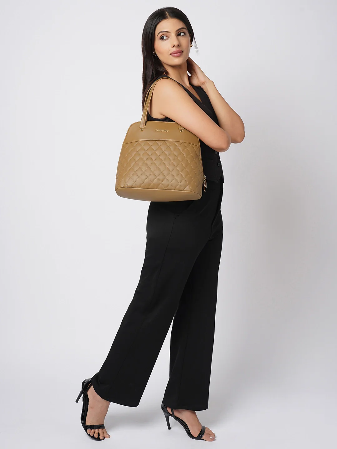 Caprese Syra Medium Brown Satchel Bag Bag - Image 7