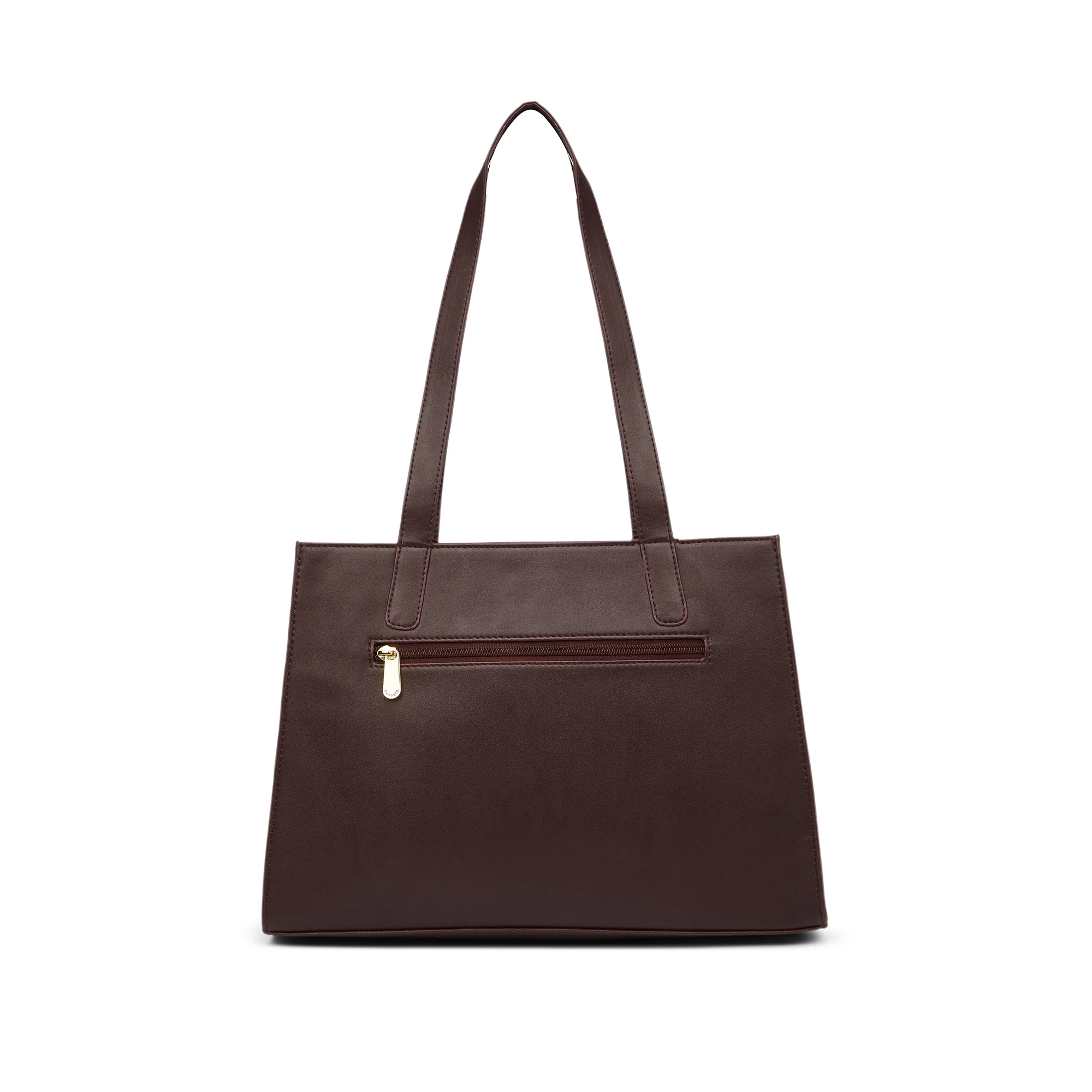 Caprese  Tarry Medium Chocolate Brown Tote Bag - Image 4