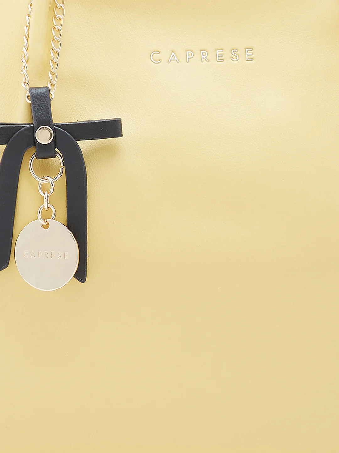 Caprese Tiera Large Yellow Satchel Bag - Image 6