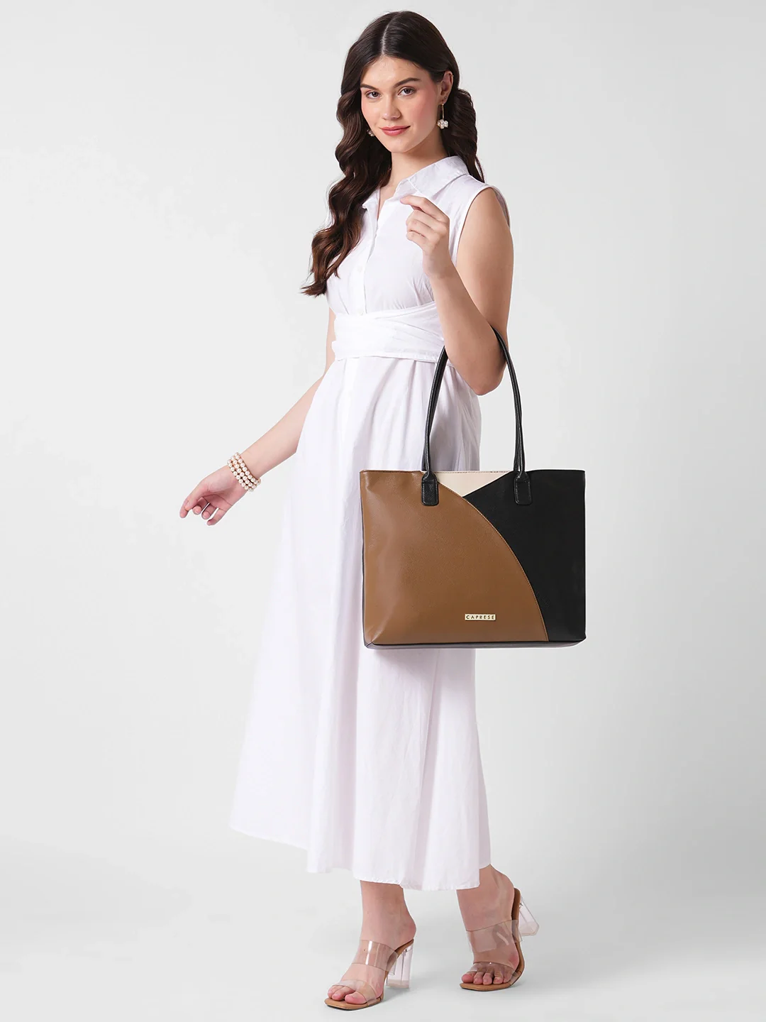 Caprese Toby Large Black Tote Bag - Image 8