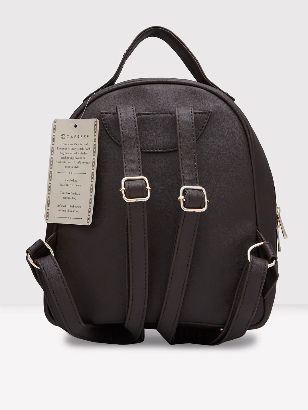 Caprese Tresna Medium Brown Backpack - Image 8