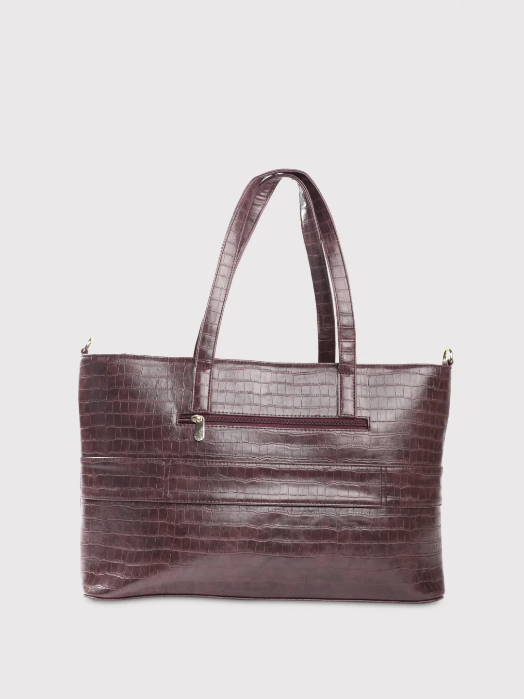 Caprese Treza Large Plum Tote Laptop Bag - Image 7