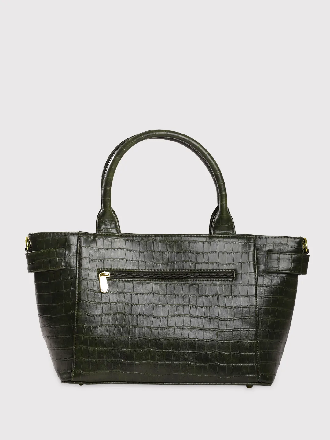 Caprese Treza Medium Olive Satchel Bag - Image 4