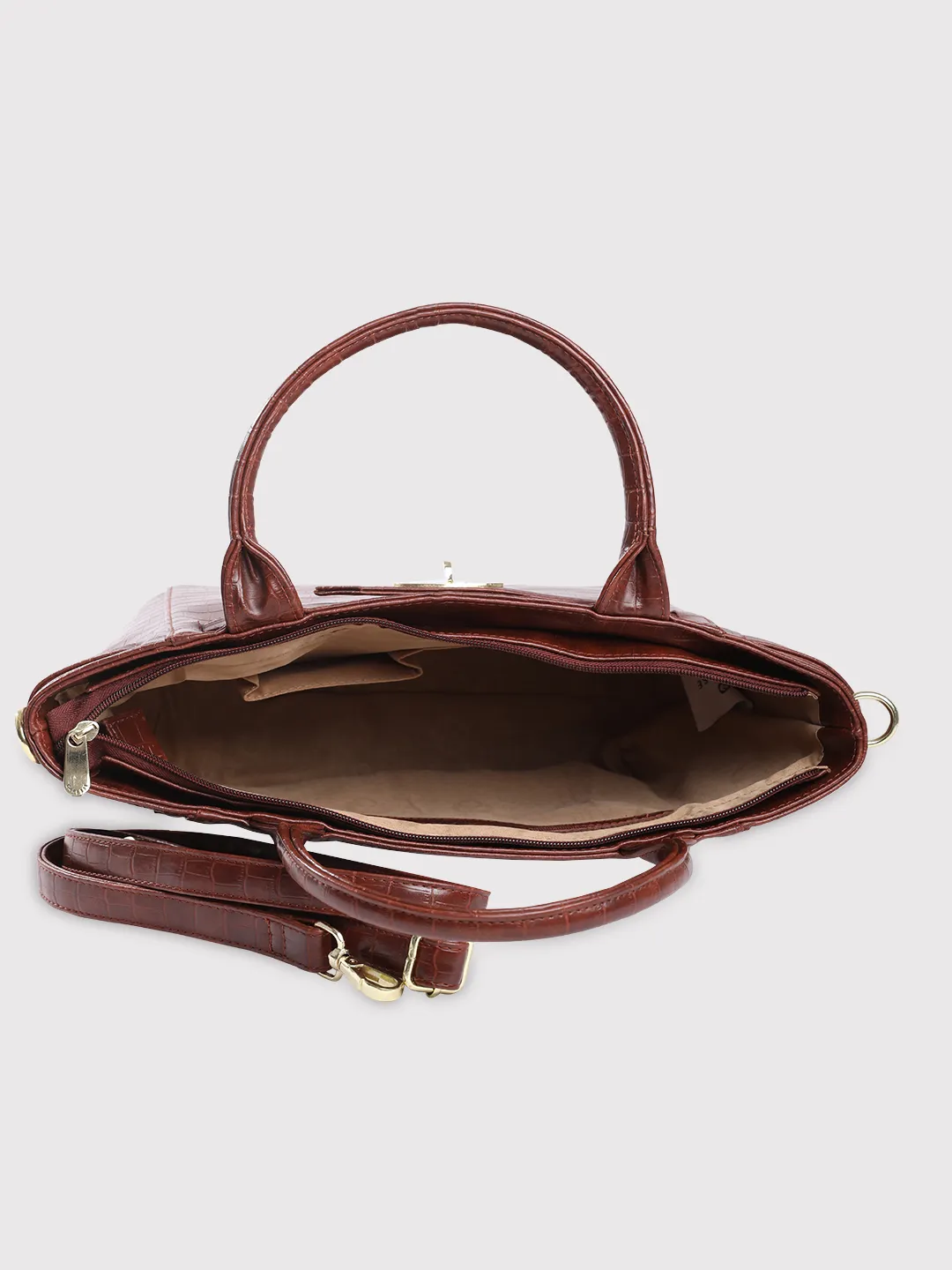 Caprese Treza Medium Black Satchel Bag - Image 16