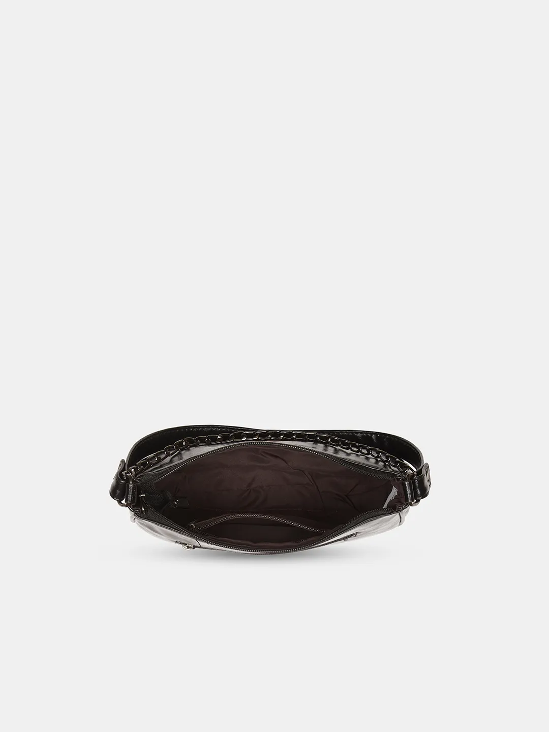 Caprese Trina Medium Black Baguette Bag - Image 6