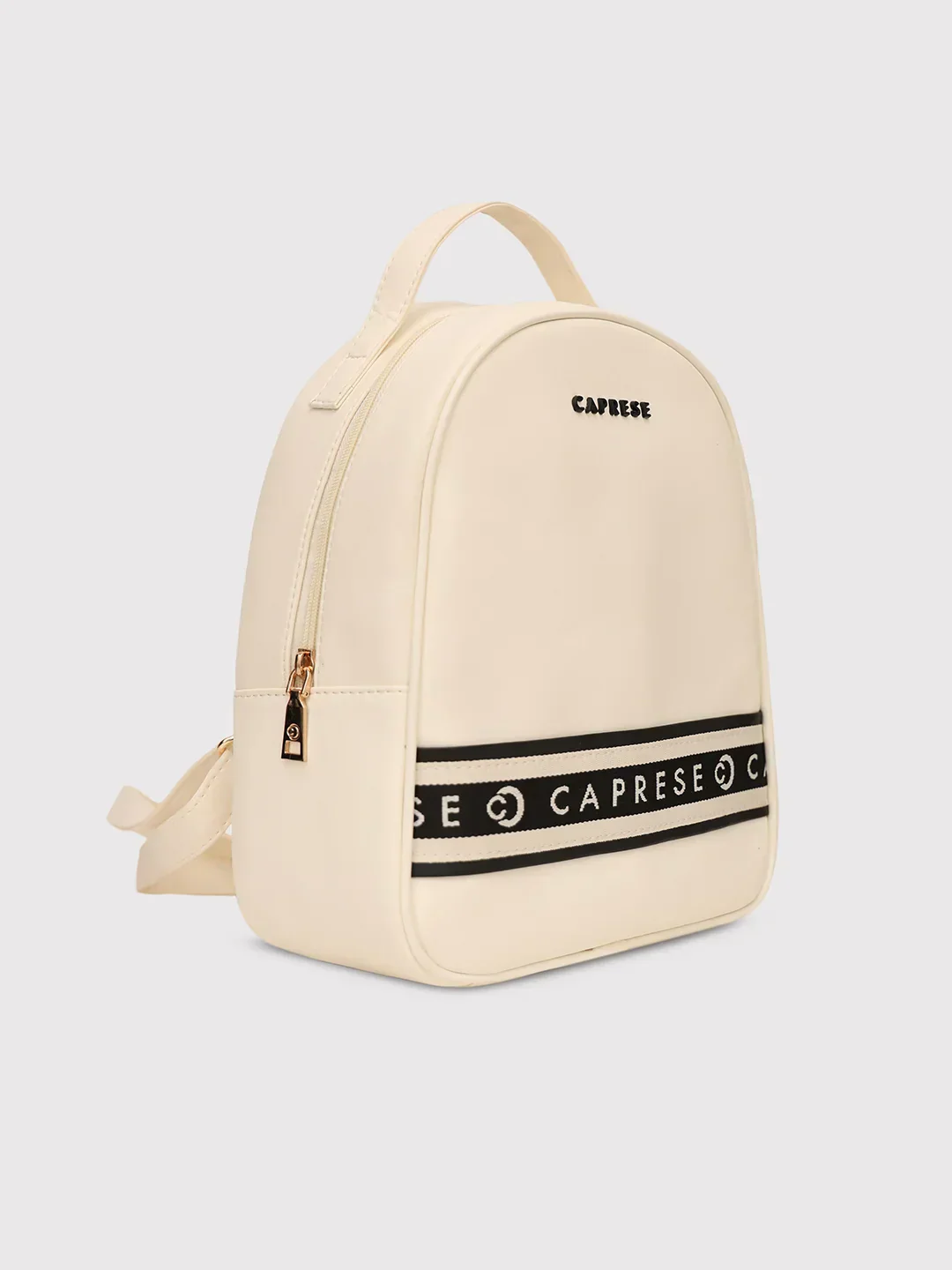 Caprese Trinity Medium Cream Backpack - Image 2