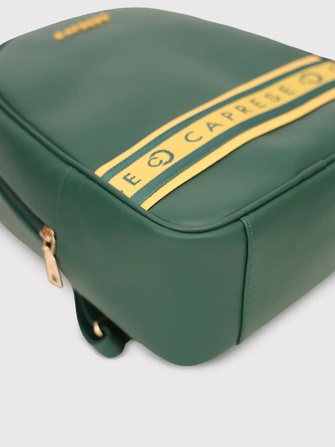 Caprese Trinity Medium Dark Green Backpack - Image 4