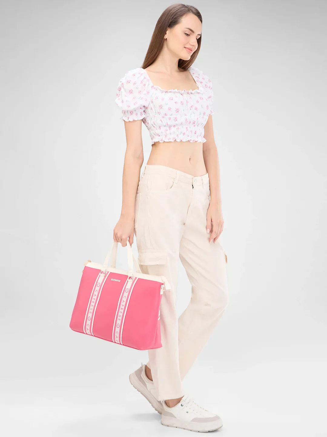 Caprese Trinity Large Fuchsia Laptop Bag - Image 12