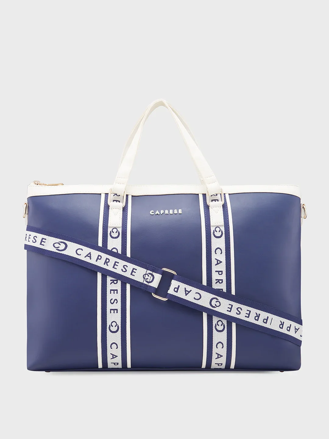 Caprese Trinity Large Navy Laptop Bag - Image 3