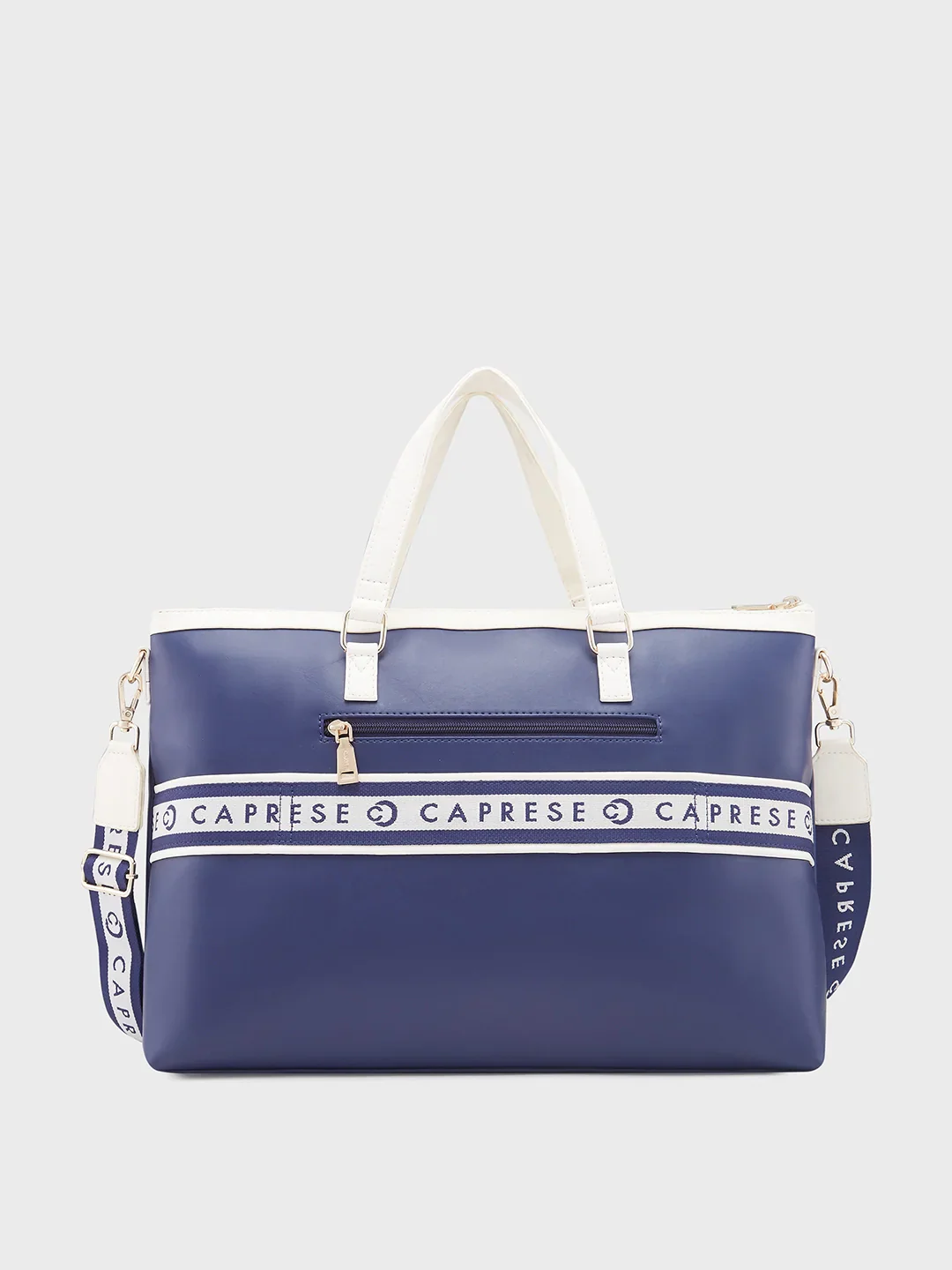 Caprese Trinity Large Navy Laptop Bag - Image 4