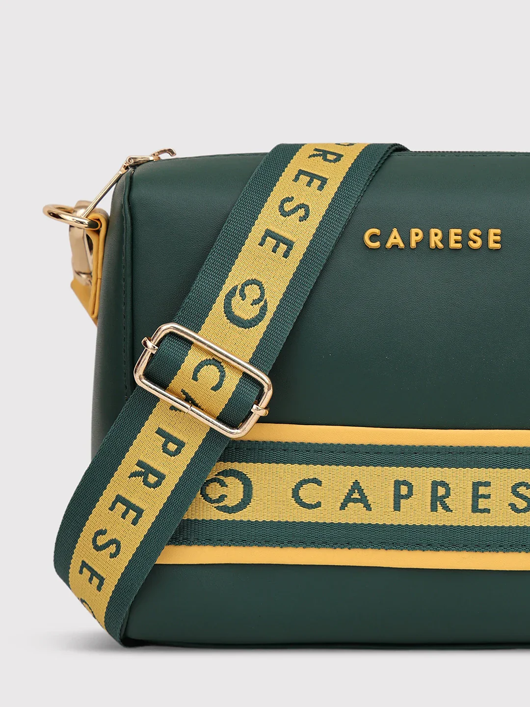 Caprese Trinity Medium Dark Green Sling Bag - Image 3