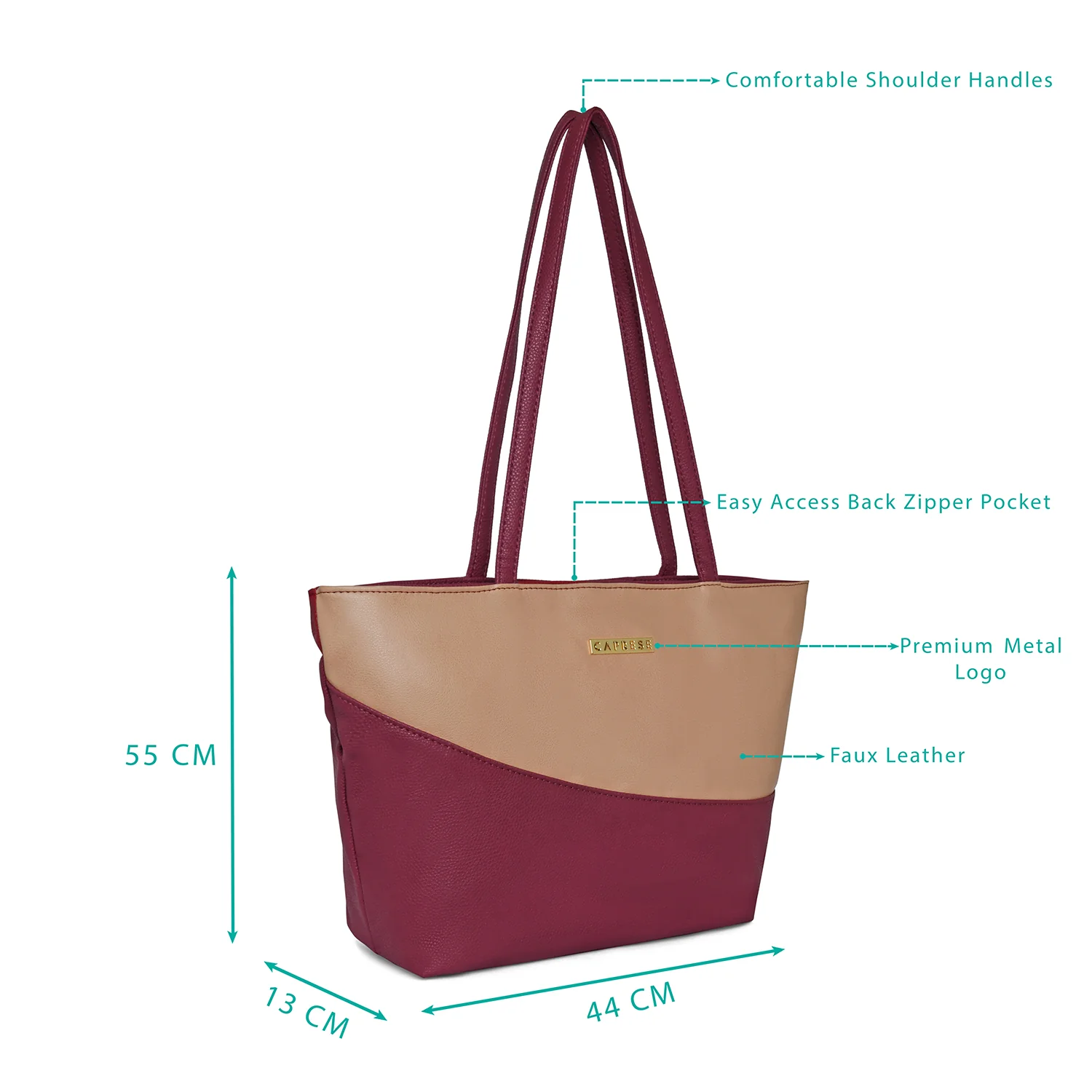 Caprese Tryst Large Red Satchel Bag - Image 2