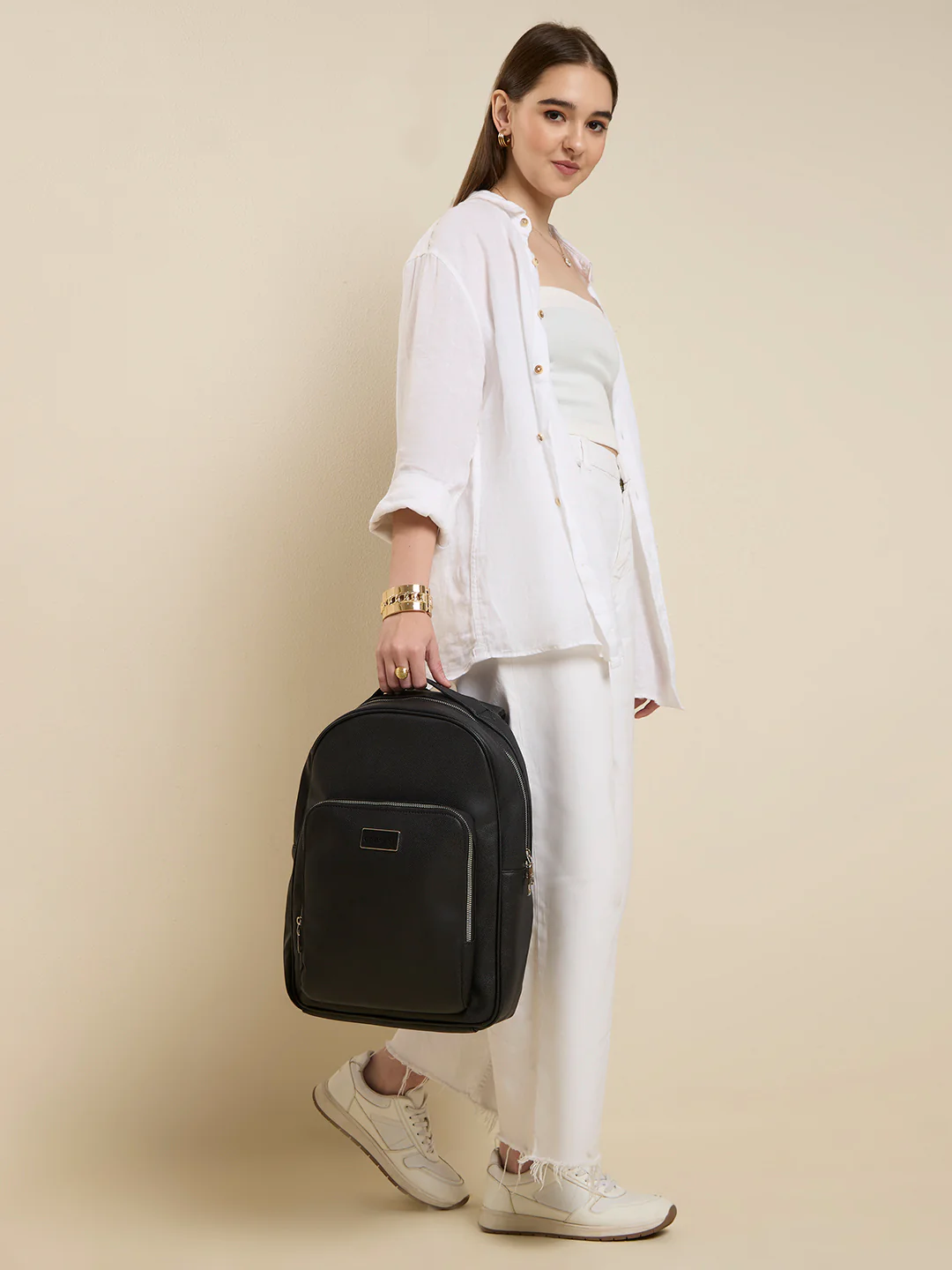 Caprese Uranus Large Black Backpack
